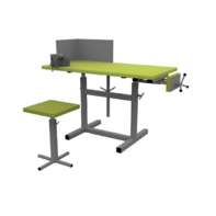 Верстак ученический комбинированный с тисками и струбциной, с защитным экраном и табуретом - fgospostavki.ru - Киров