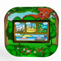 Профессиональный сенсорный настенный логопедический комплекс "Мишка" Logo 2 - fgospostavki.ru - Киров