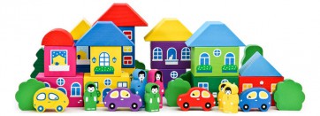 Комплект игрушек для психологической песочницы "Цветной городок большой" - fgospostavki.ru - Киров