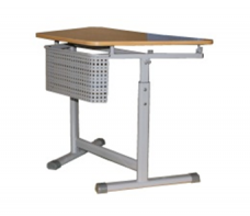 Стол ученический регулируемый трапецевидный с перфорированным экраном на плоскоовальной трубе. (1 элемент) - fgospostavki.ru - Киров