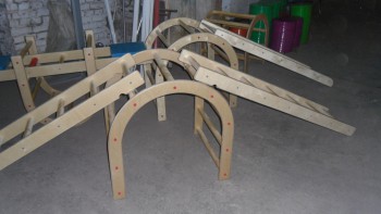 Лестница навесная с зацепами (420*2280 миллиметров, дерево) - fgospostavki.ru - Киров