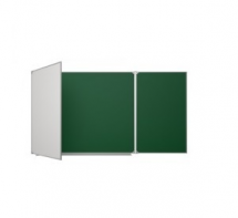 Доска аудиторная трехэлементная магнитная комбинированная полимерная (3400*1000) - fgospostavki.ru - Киров