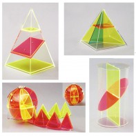 Дополнительный набор прозрачных геометрических тел с сечениями. - fgospostavki.ru - Киров