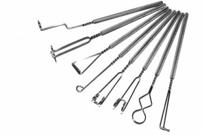 Комплект "Массажные логопедические зонды хромированные с толстыми ручками Новикова Е.В" (8 штук) - fgospostavki.ru - Киров