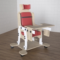 Стул для ребенка с ОВЗ «Новые горизонты» №2 со столешницей красный - fgospostavki.ru - Киров