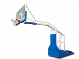 Стойка баскетбольная мобильная складная с выносом 2,25 метра с электроподъемом стрелы (без противовесов) - fgospostavki.ru - Киров