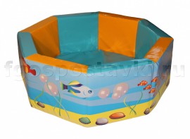 Сухой бассейн восьмигранный с шелкографией - fgospostavki.ru - Киров