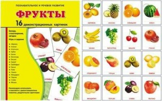 Демонстрационные карточки "Фрукты" - fgospostavki.ru - Киров