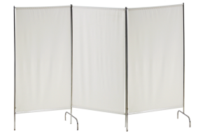 Ширма медицинская из нержавеющей стали без колес 3 секции - fgospostavki.ru - Киров
