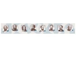 Стенд-лента "Выдающиеся ученые-физики" - fgospostavki.ru - Киров