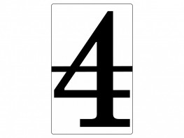 Набор магнитных карточек "Произвольный размер "4" (6 штук) - fgospostavki.ru - Киров