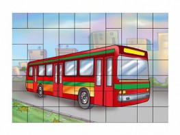 Магнитный пазл "Автобус" - fgospostavki.ru - Киров