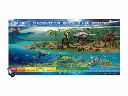 Интерактивный электрифицированный стенд "Эры развития жизни на Земле" адаптивный, с сенсорным пультом управления и планшетом со шрифтом Брайля - fgospostavki.ru - Киров