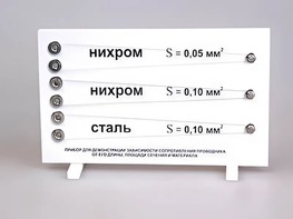 Прибор для демонстрации зависимости сопротивления проводника от его длины, сечения и материала - fgospostavki.ru - Киров