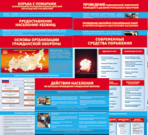 Комплект таблиц "Основы гражданской обороны (МЧС РФ)" 13 штук. - fgospostavki.ru - Киров