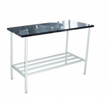 Стол на металлическом каркасе с продольными стяжками 900*900*750(900) - fgospostavki.ru - Киров