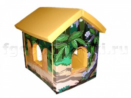 Домик игровой "Джунгли" с рисунком (трансформируется в маты) - fgospostavki.ru - Киров