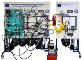 Лабораторный стенд «Пневматическая система грузового автомобиля КАМАЗ с прицепом» - fgospostavki.ru - Киров