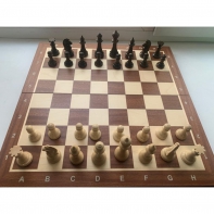 Шахматные фигуры Стаунтон Премиум № 5 со складной турнирной доской - fgospostavki.ru - Киров