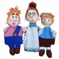 Набор перчаточных кукол "Карлсон, который живет на крыше" - fgospostavki.ru - Киров