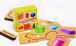 Набор магнитных карточек "Геометрические фигуры и тела" - fgospostavki.ru - Киров