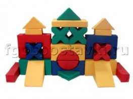 Мягкий модуль-конструктор "Городок" (23 элемента) - fgospostavki.ru - Киров