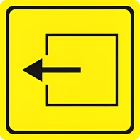 Тактильный знак (выход из помещения) 150х150 - fgospostavki.ru - Киров