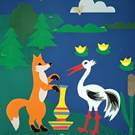 Пособие для слабовидящих детей - Театр-сказка "Лиса и журавль" - fgospostavki.ru - Киров