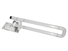 Поручень откидной с антибактериальным покрытием (белый) - fgospostavki.ru - Киров