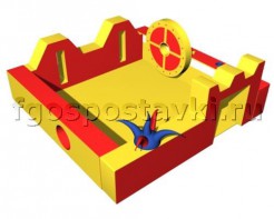 Игровой бассейн "Замок" с аппликациями и дополнительными игровыми элементами - fgospostavki.ru - Киров