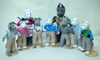 Шагающий театр "Волк и 7 козлят" (9 персонажей) - fgospostavki.ru - Киров