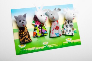 Пальчиковый театр "Волк и козлята" (4 персонажа) - fgospostavki.ru - Киров