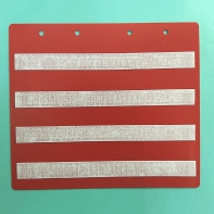 Красный лист-вкладыш в папку ПЕКС БОЛЬШАЯ  для карточек 4*4 см - fgospostavki.ru - Киров