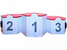 Электрифицированный интерактивный наградной пьедестал "Первый, второй, третий" - fgospostavki.ru - Киров