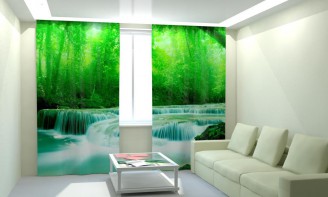 Комплект светонепроницаемых штор "Быстрая река" - fgospostavki.ru - Киров