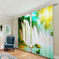 Комплект светонепроницаемых штор "Водопад" - fgospostavki.ru - Киров