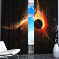 Комплект светонепроницаемых штор "Планеты" - fgospostavki.ru - Киров