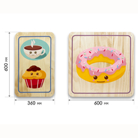 Набор стеновых панелей «Милая еда - Завтрак» - fgospostavki.ru - Киров