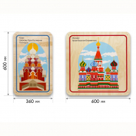 Набор стеновых панелей «Памятные места России - Кижи, Москва» - fgospostavki.ru - Киров