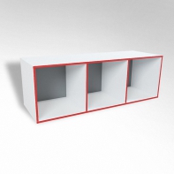 Открытая настенная полка-3-х секционная ТР3 ЛДСП  - fgospostavki.ru - Киров