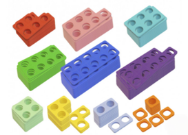 Нумирошка. Набор цветных пластиковых форм 100 шт. по методике Нумикон - fgospostavki.ru - Киров