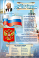 Стенд "Государственный герб, флаг и гимн Российской Федерации" - fgospostavki.ru - Киров