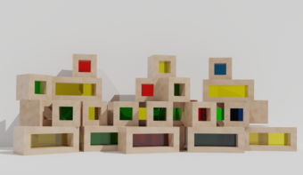 Детский развивающий набор из разноцветных элементов - fgospostavki.ru - Киров