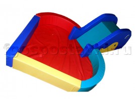 Сухой бассейн "Сердечко" с горкой 160х80х90 сантиметров - fgospostavki.ru - Киров