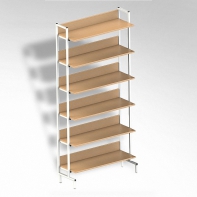  Стеллаж на металлокаркасе односторонний - fgospostavki.ru - Киров