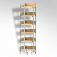 Стеллаж на металлокаркасе угловой - fgospostavki.ru - Киров