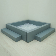 Сухой бассейн с шариками и RGB-подсветкой 190х190 см - fgospostavki.ru - Киров