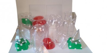 Набор прозрачных геометрических тел с сечением (разборный большой) - fgospostavki.ru - Киров