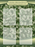 Стенд "Основы безопасности жизнедеятельности" Вариант 1 - fgospostavki.ru - Киров