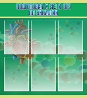 Стенд "Подготовка к ЕГЭ и ОГЭ по биологии" Вариант 1 - fgospostavki.ru - Киров